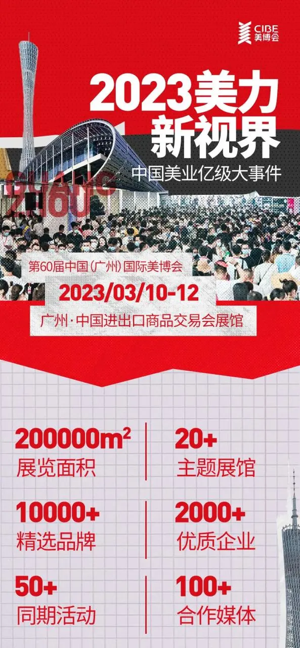 2023美业“铂金地带”！3月广州美博会的3大变现机遇
