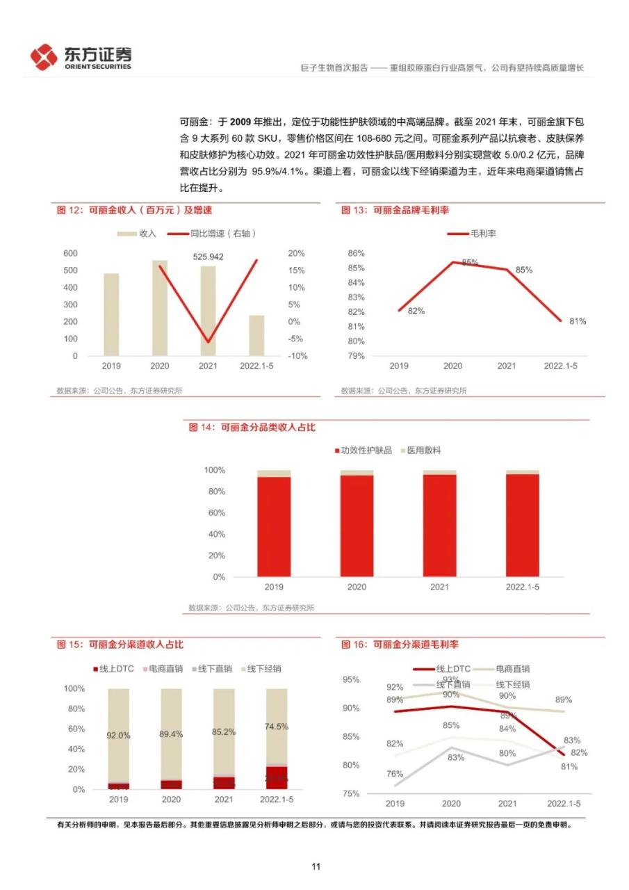 重组胶原蛋白行业高景气，公司有望持续高质量增长