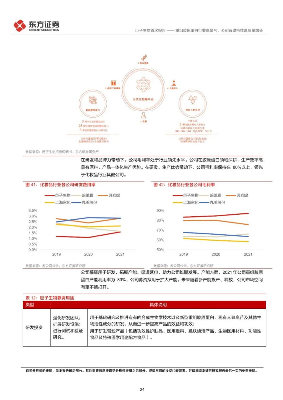 重组胶原蛋白行业高景气，公司有望持续高质量增长