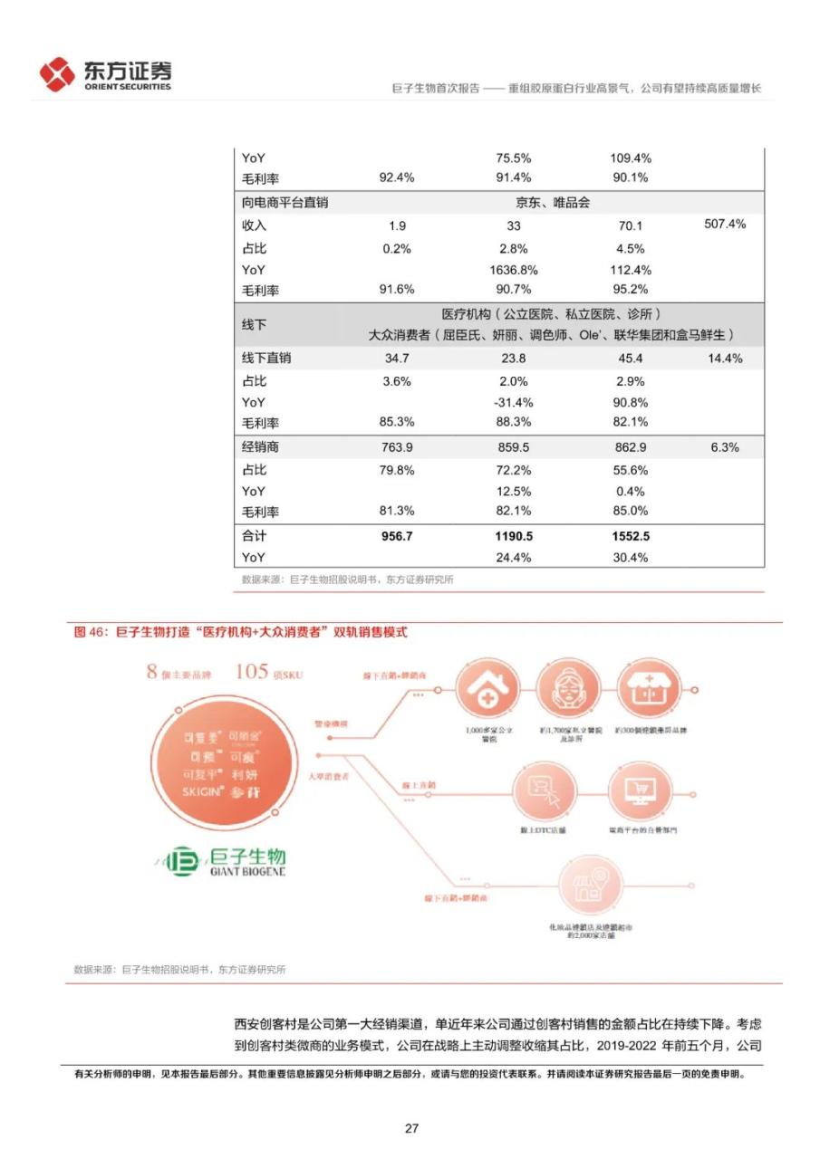 重组胶原蛋白行业高景气，公司有望持续高质量增长