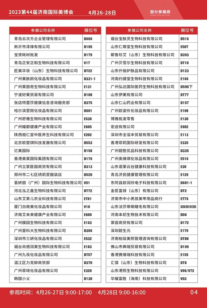 【参观指南】2023济南国际美博会概览