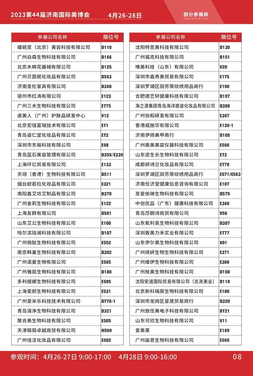 【参观指南】2023济南国际美博会概览