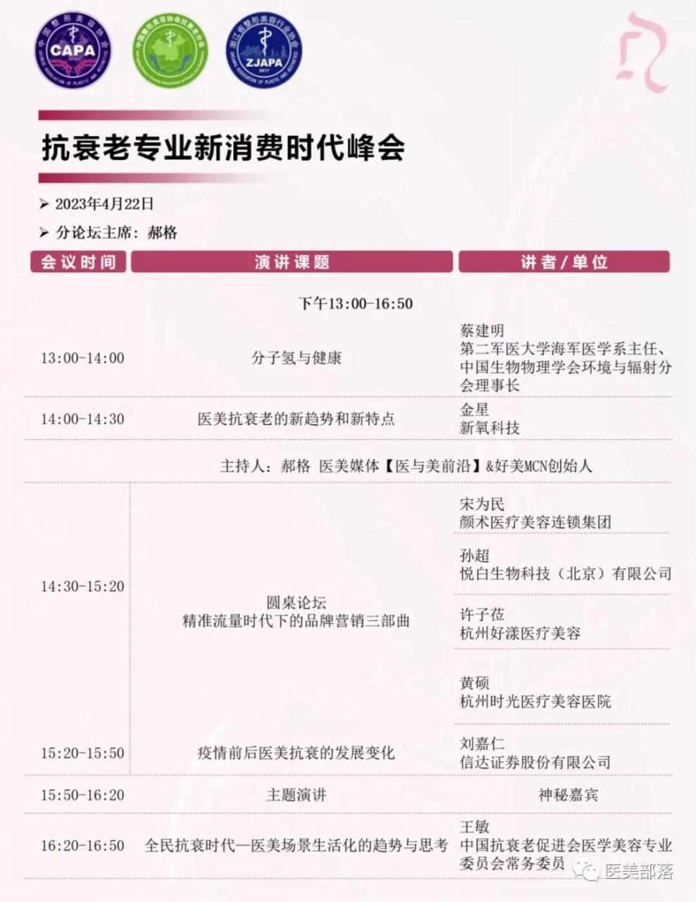 活动 | CAMC：2023中国抗衰老医学大会"倒计时"6天（免费领门票）