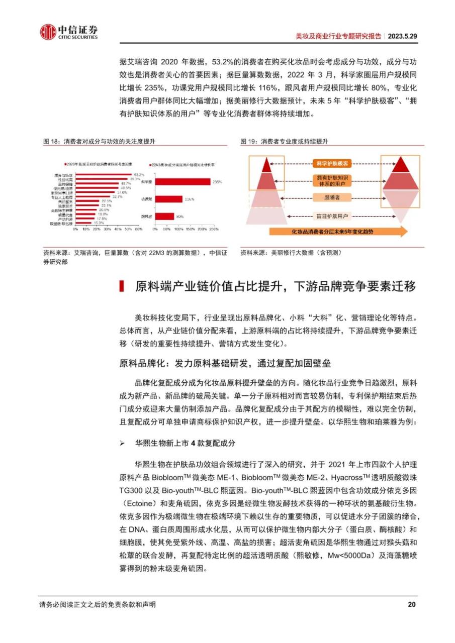 美妆及商业行业专题研究报告：美妆科技化时代已至，原料端受益、品牌端迎变局