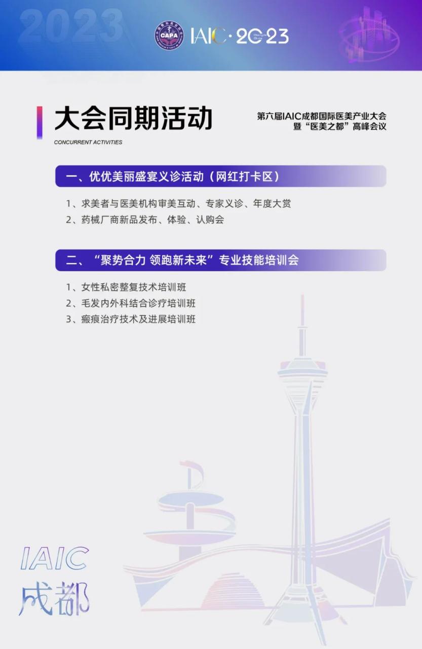 会议通知：6月23日在成都举行第六届IAIC成都国际医美产业大会暨“医美之都”高峰会议