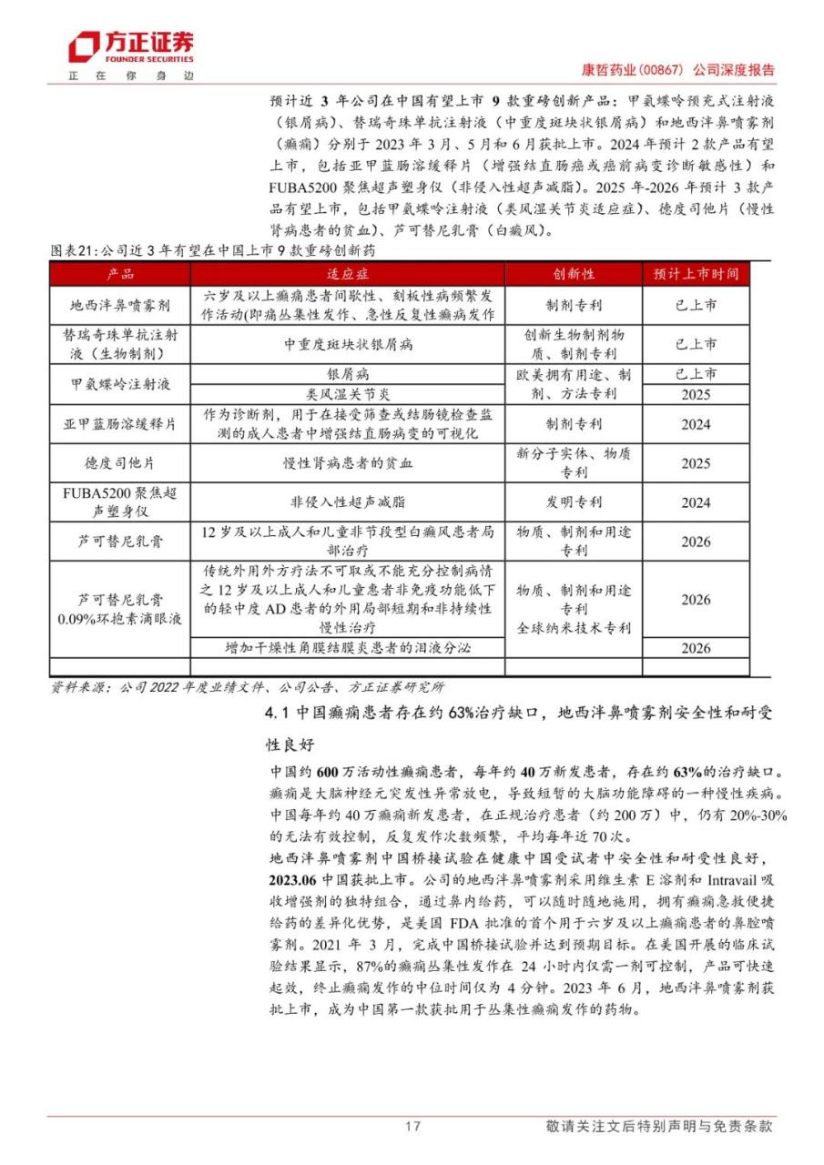 专题 | 康哲药业：《医药创新与商业化结合，创新药及皮肤医美渐入收获期》