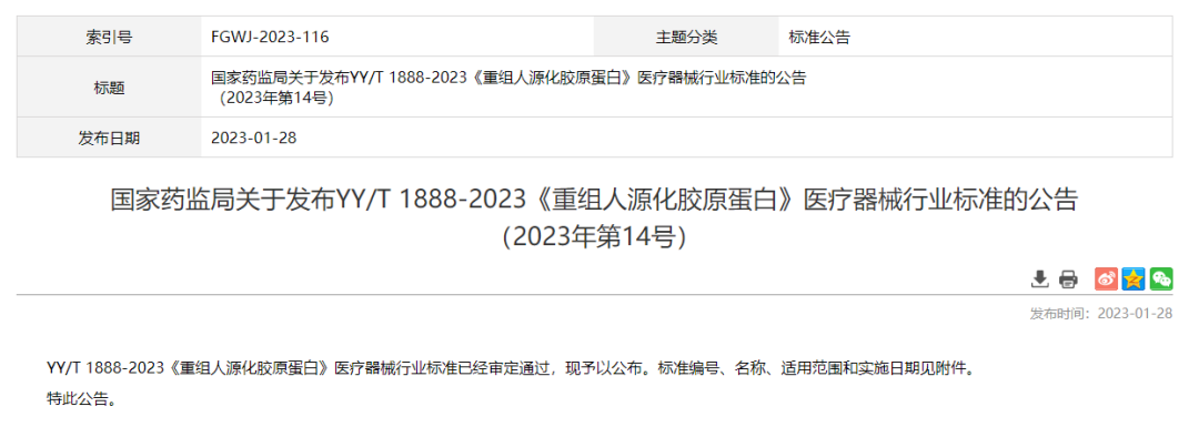 注意，胶原蛋白、透明质酸钠等7类医用敷料，被踢出“械”字号！