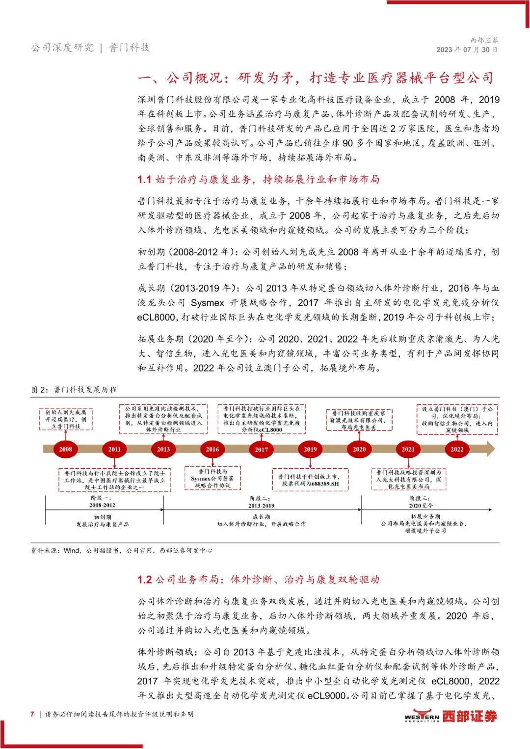 普门科技：体外诊断和治疗康复双轮驱动，医美光电设备快速增长