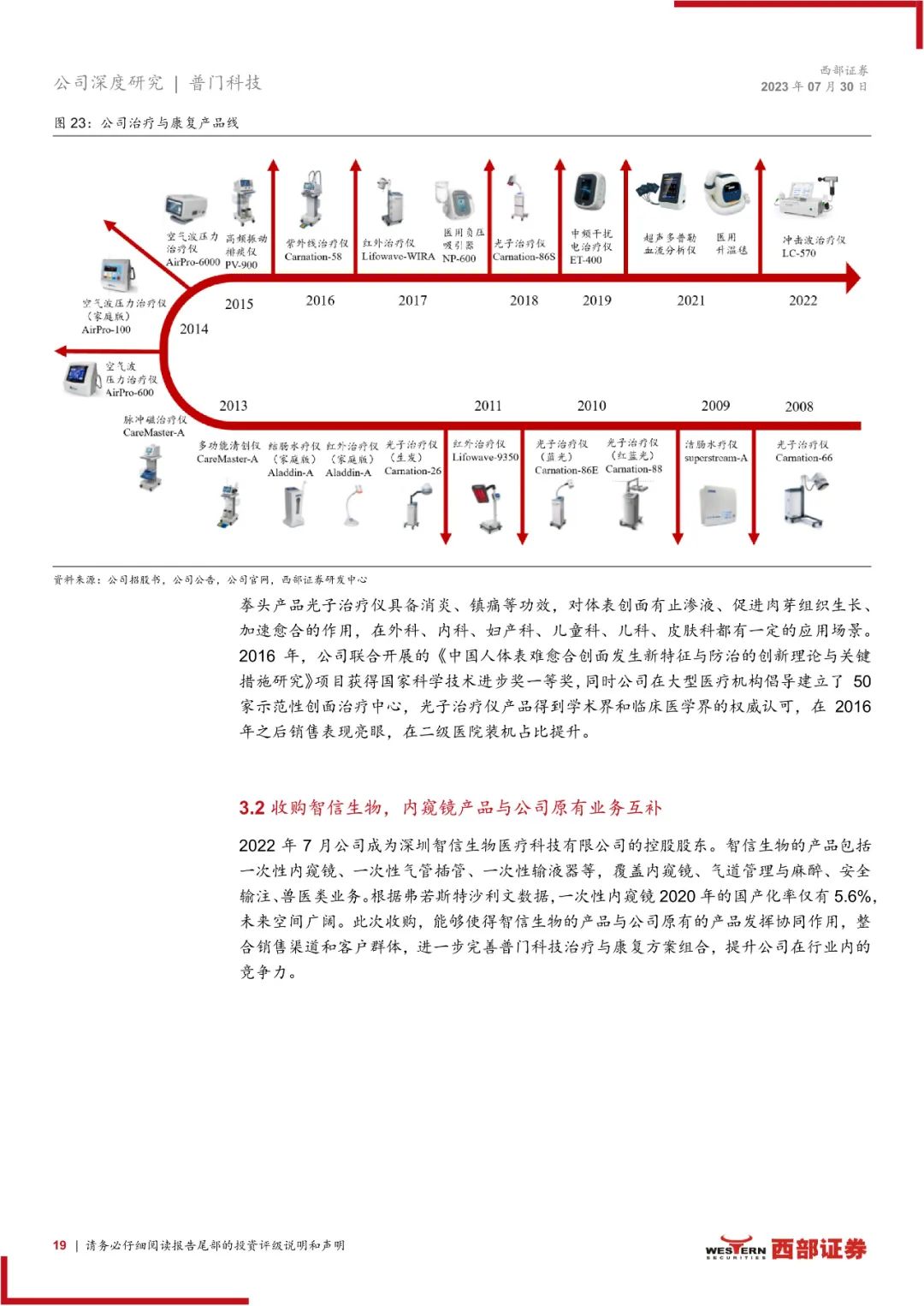 普门科技：体外诊断和治疗康复双轮驱动，医美光电设备快速增长