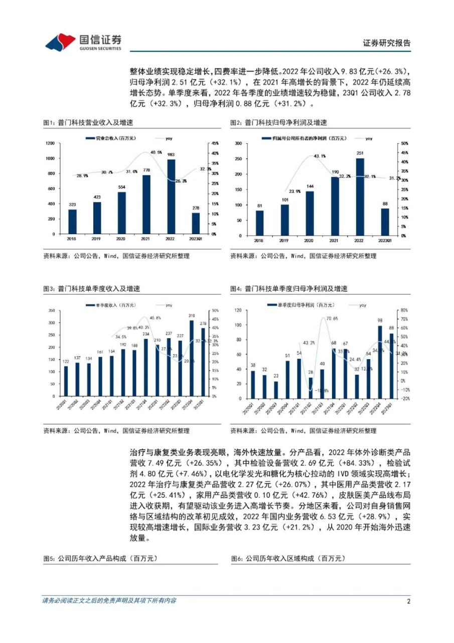 普门科技：IVD业务高增长，医美和消费健康贡献新动能