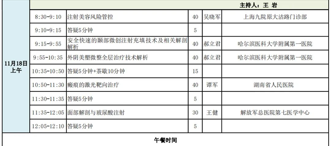 第二十期全国皮肤外科与微创注射美容学习班通知