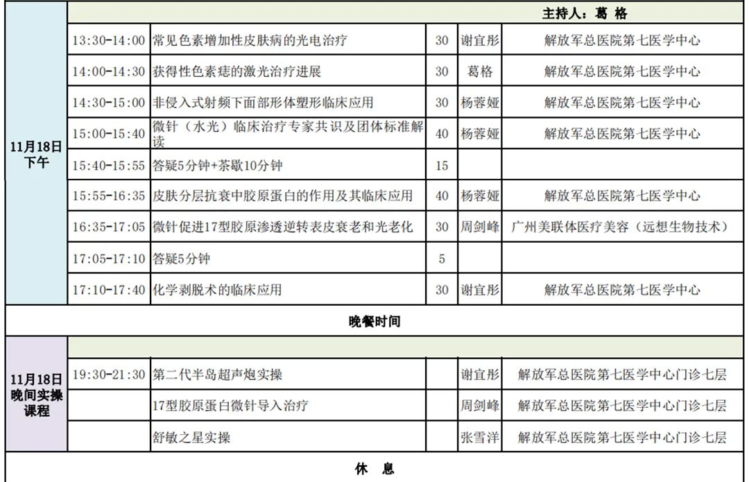 第二十期全国皮肤外科与微创注射美容学习班通知